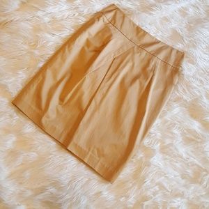 Gold Facconable Pencil Skirt